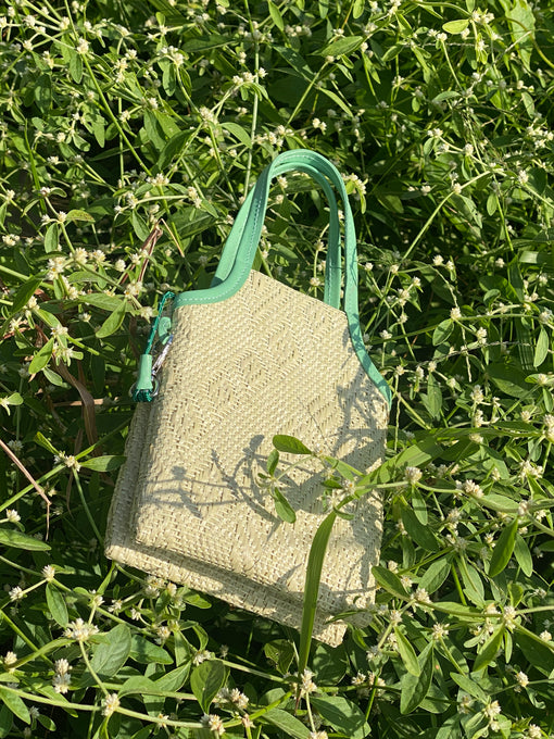 double bulsa bag in pistacho
