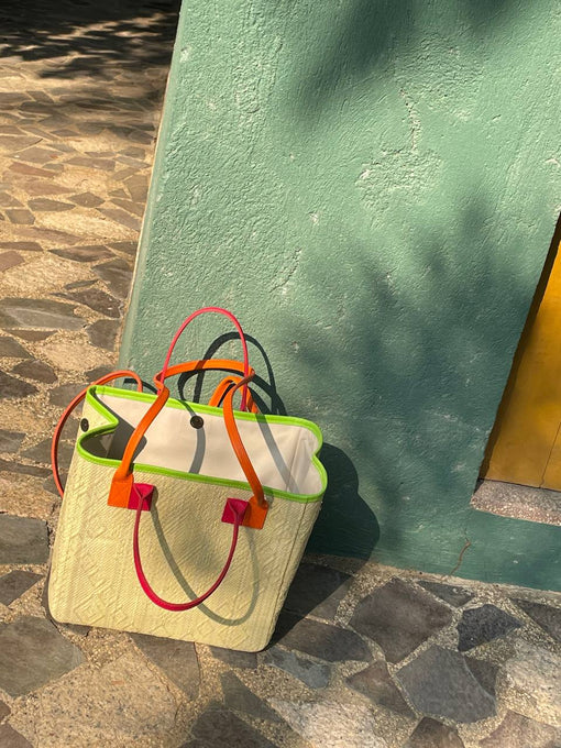 trabaho tote in rainbow